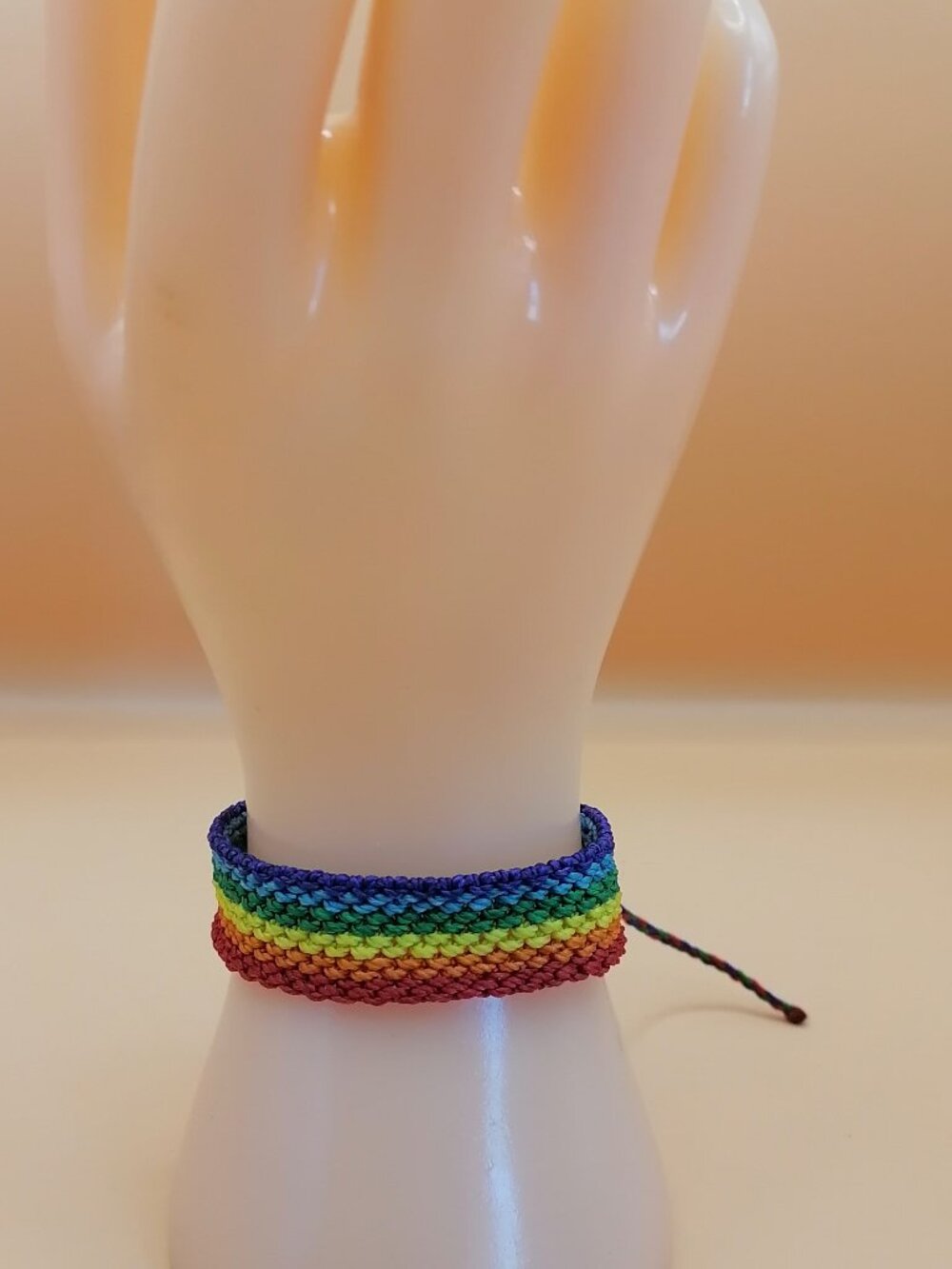 Rainbow Bracelet LGBT Pride Macrame Handwoven Pride Festivals